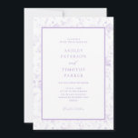 Viktorianisch Toile French Lavender Classic Weddin Einladung<br><div class="desc">Viktorianisch Toile French Lavender Wedding Einladungen</div>