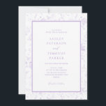 Viktorianisch Toile French Lavender Classic Weddin Einladung<br><div class="desc">Viktorianisch Toile French Lavender Wedding Einladungen</div>