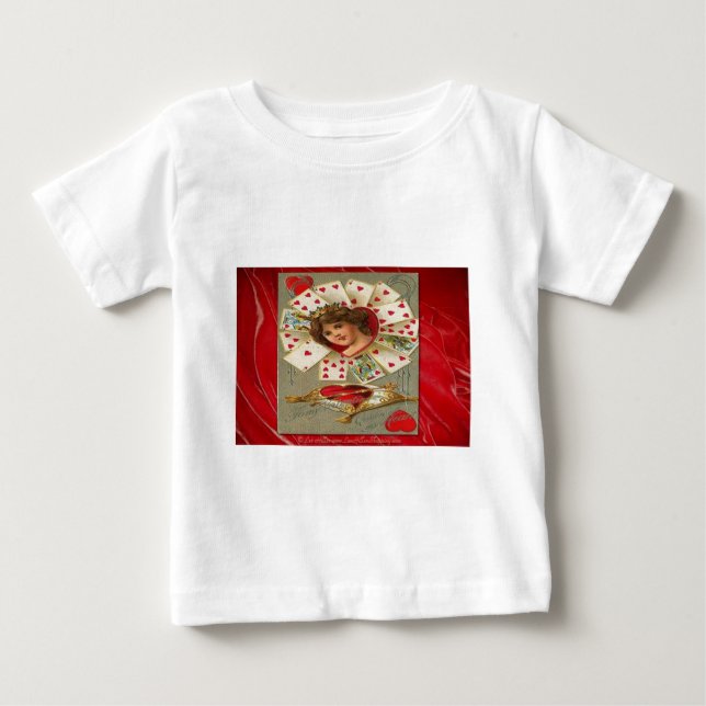 Viktorianisch Valentine die Herzkönigin Baby T-shirt (Vorderseite)