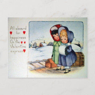 Viktorianisch Valentine Feiertagspostkarte