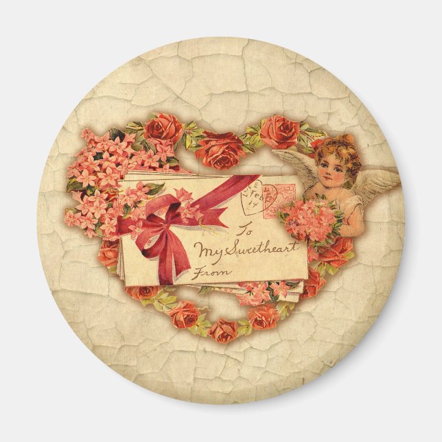 Viktorianisch Valentine Magnet (Vorne)