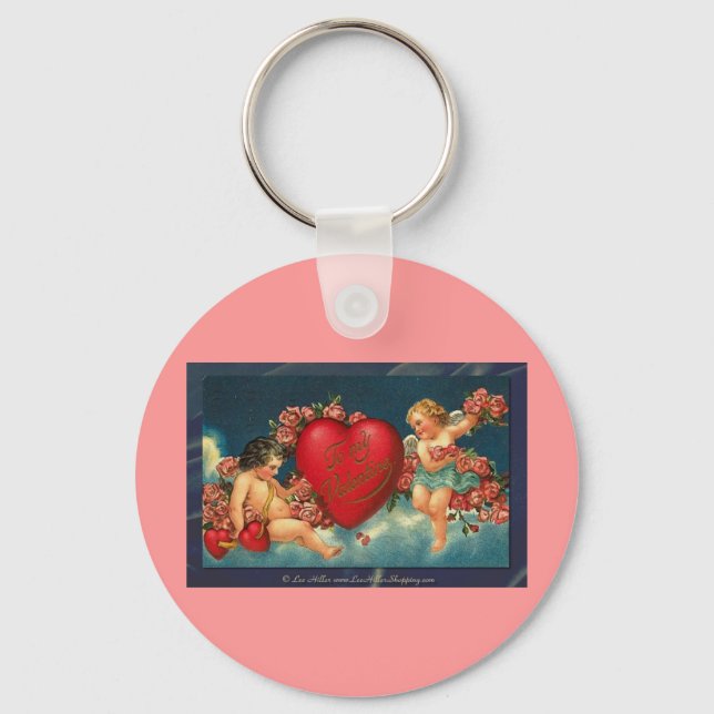 Viktorianisch Valentine zu meinem Valentine Schlüsselanhänger (Vorderseite)