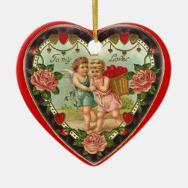 Viktorianisch Valentine zu meiner Liebe Keramik Ornament