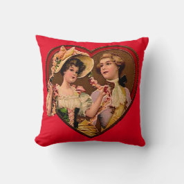 Viktorianisch Valentines Couple Pillow Kissen
