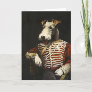 Viktorianisch Vintag Fox Terrier Karte