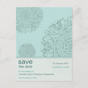 Viktorianisch ZierSave the Date Postkarte