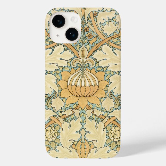 Viktorianische antike William Morris Leaf Pflanze Case-Mate iPhone Hülle (Rückseite)