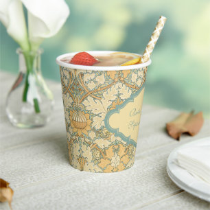 Viktorianische antike William Morris St. James Flo Pappbecher