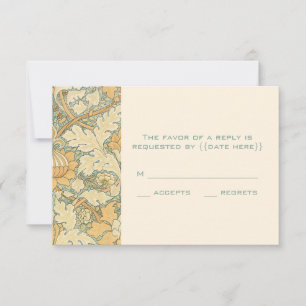 Viktorianische antike William Morris St. James Flo Save The Date