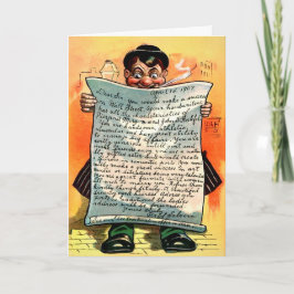 Viktorianische Aprilscherkarte Feiertagskarte