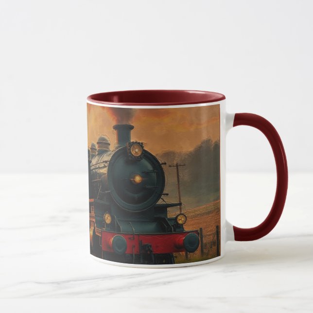 Viktorianische Bahnreise - Dampfzug Tasse (Rechts)