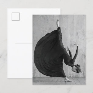 Viktorianische Balletttänzerin in Bewegung Postkarte