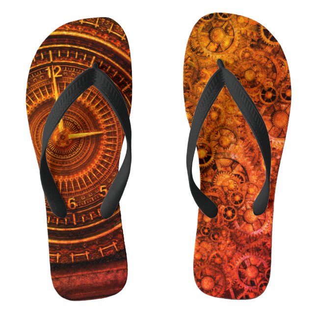 Viktorianische Barockuhr Flip Flops (Fußbett)