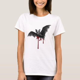 Viktorianische Bat-Abbildung mit Spritzern T-Shirt