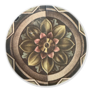 Viktorianische Blume Keramikknauf
