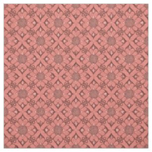 Viktorianische Blume Lattice Sangria Fabric Stoff
