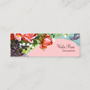Viktorianische Blumen ~ Mini Visitenkarte