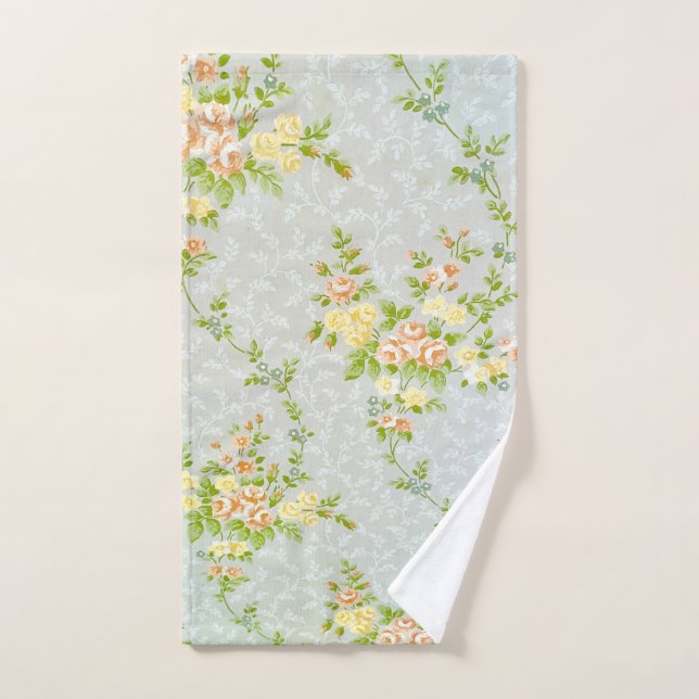 Viktorianische Blumen und Reben Handtuch (Handtuch)