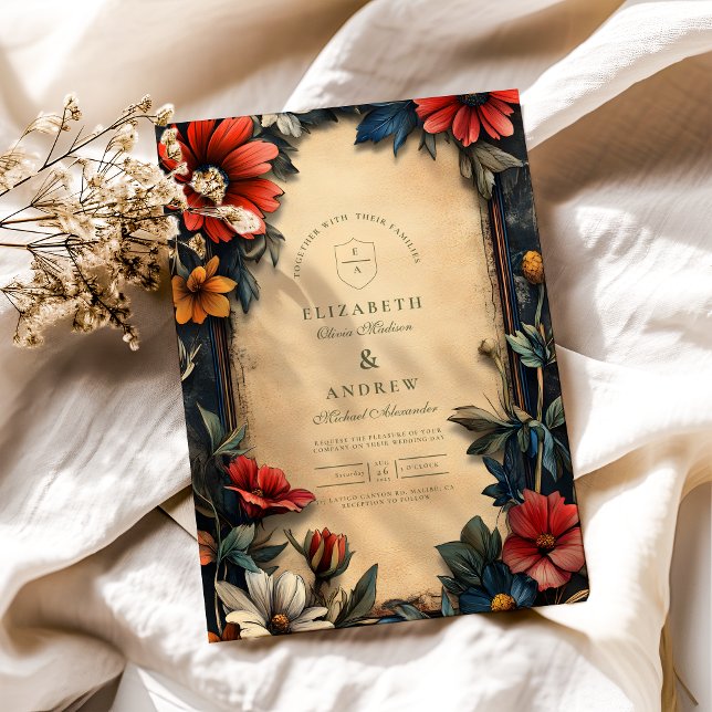 Viktorianische Blumenhochzeit Einladung (Von Creator hochgeladen)