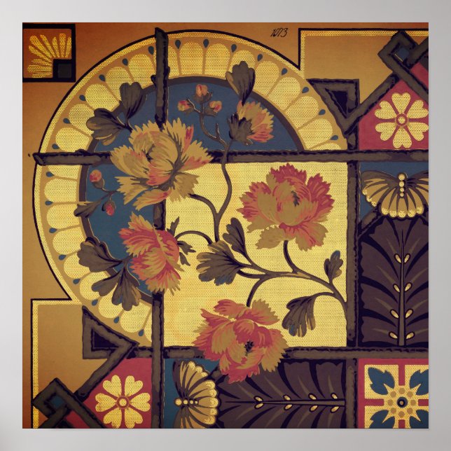 Viktorianische Blumenkunst und Kunsthandwerk Poster (Vorne)