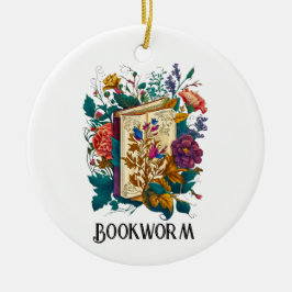 Viktorianische Bookworm-Gestaltung Keramik Ornament