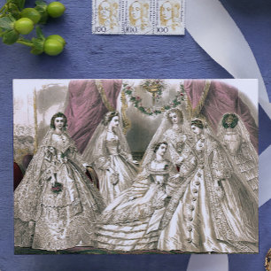 Viktorianische Bräute Postkarte