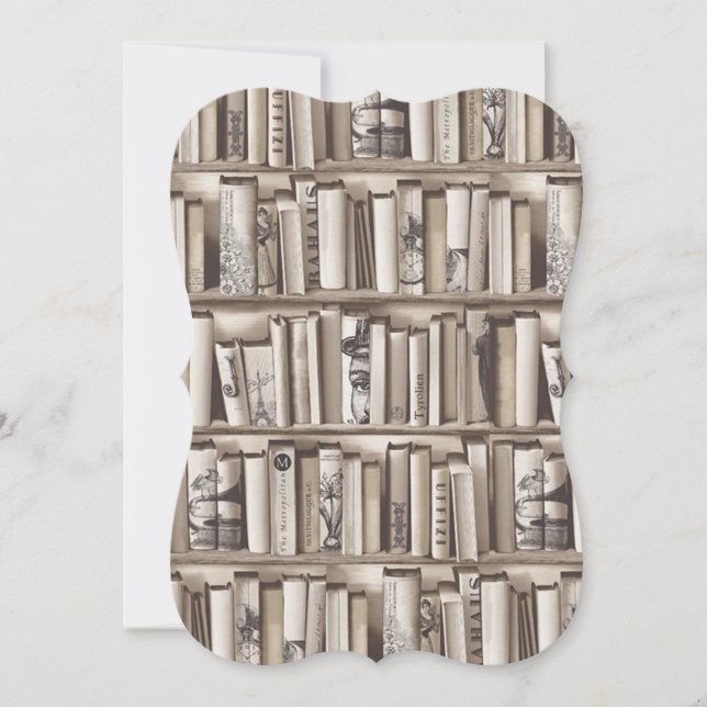 viktorianische Bücher Dankeskarte (Vorderseite)