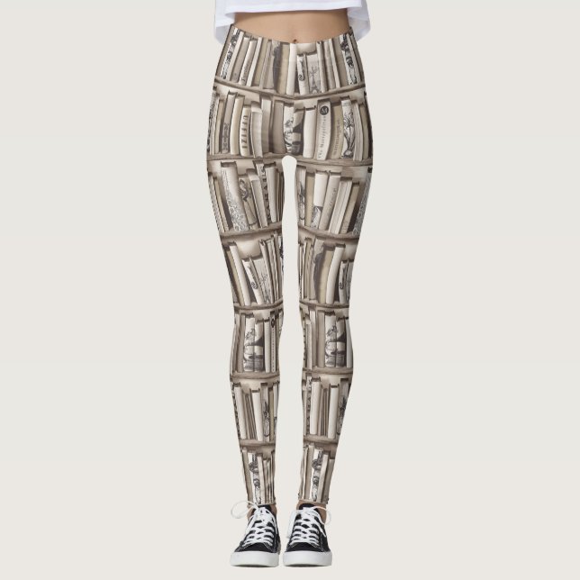 viktorianische Bücher Leggings (Vorderseite)
