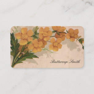 Viktorianische Calling Cards - Buttercups Visitenkarte