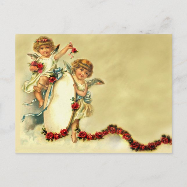 Viktorianische Cherubs Postkarte (Vorderseite)