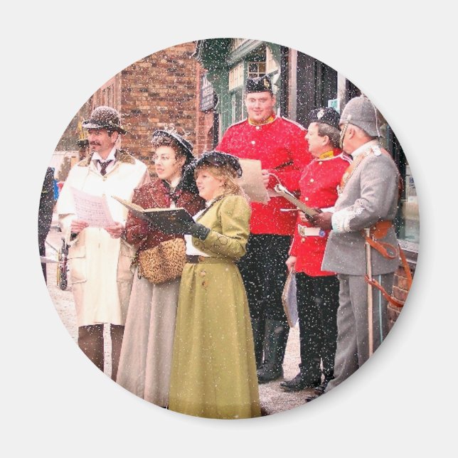 VIKTORIANISCHE CHRISTMAS CAROL SINGERS MAGNET (Vorne)
