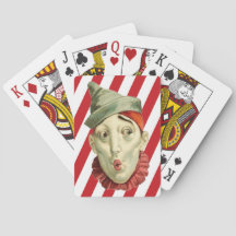 Viktorianische Circus Clown Spielkarten