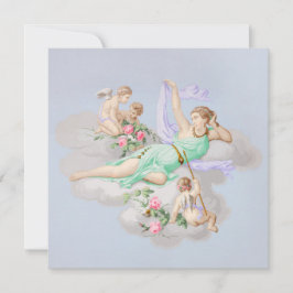 Viktorianische Coquette Pastel Angel Wolken Karte
