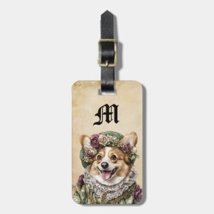 Viktorianische Corgi-Hunde-Gepäckanhänger Gepäckanhänger