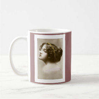 viktorianische Dame-Cameo-Pose Kaffeetasse
