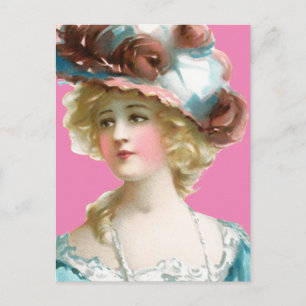 VIKTORIANISCHE DAME POSTKARTE