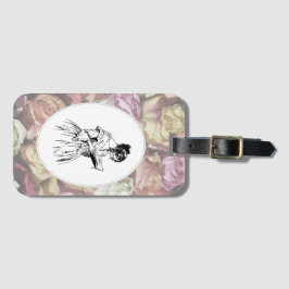 Viktorianische Dame Reading Gepäckanhänger