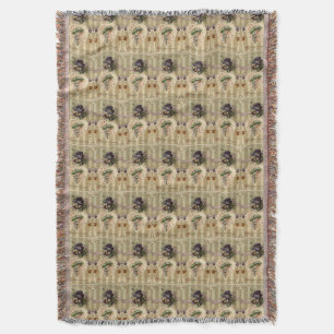 Viktorianische Dame Vintage Valentine Throw Decke