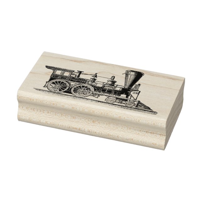 Viktorianische Dampflokomotive Motor Gummistempel (Stempel)