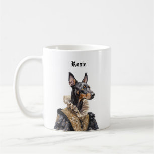 Viktorianische Dobermann-Tassen Kaffeetasse