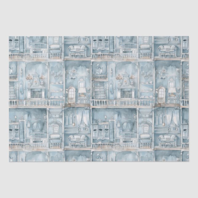 Viktorianische Dollshouse Blass Seidenpapier (Vorderseite)