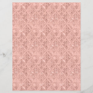Viktorianische Dusty Pink Damask Scrapbook Paper