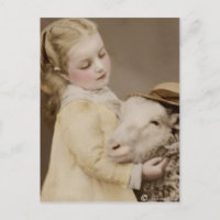 viktorianische Edwardian Sepia Hand Tinted Postcar