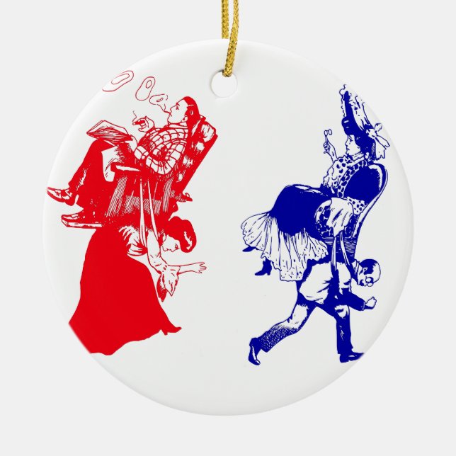 viktorianische Ehe Keramikornament (Vorne)