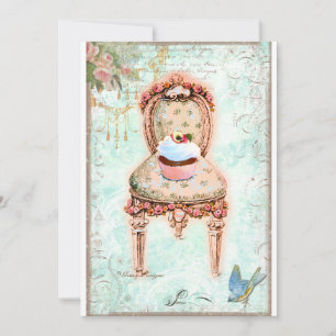 Viktorianische Einladung von Cupcake