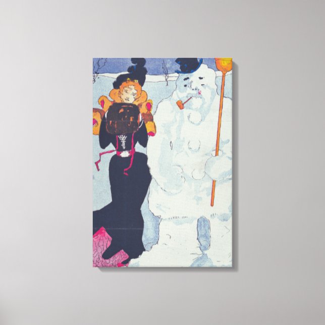 Viktorianische Elegance Leinwanddruck (Vorderseite)