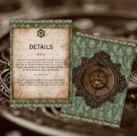 Viktorianische Elegance Steampunk Hochzeitdetails