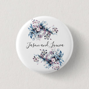 Viktorianische Elegante Blume Romantisch geliebt Button