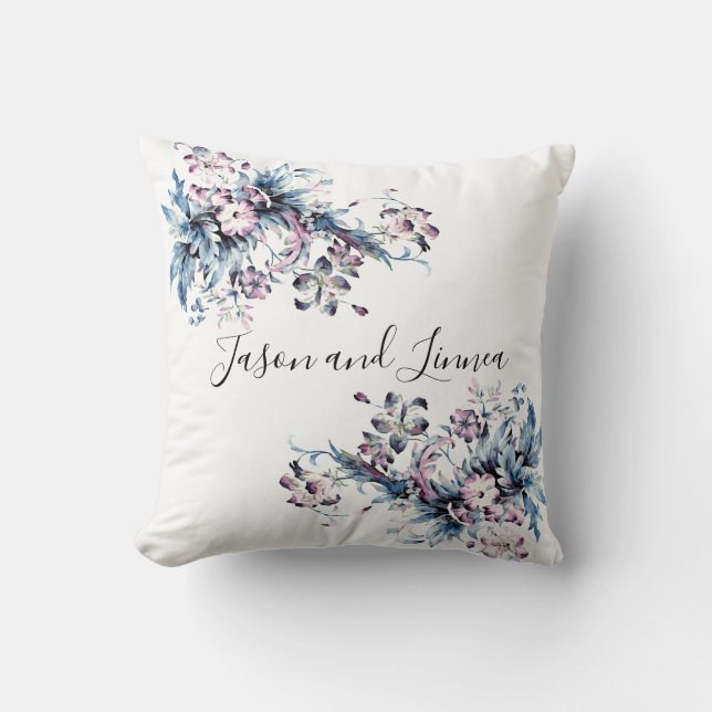 Viktorianische Elegante Blume Romantisch geliebt Kissen (Vorderseite)