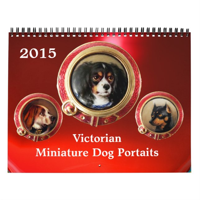 VIKTORIANISCHE ENAMELS/MINIATURHUNDERPORTRAITS 201 KALENDER (Titelbild)